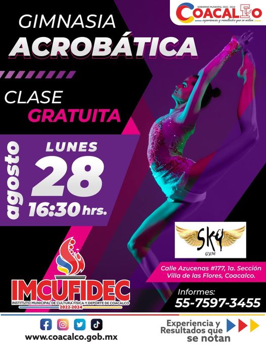 ¿Conoces la gimnasia acrobatica Acompananos el proximo lunes 28 de