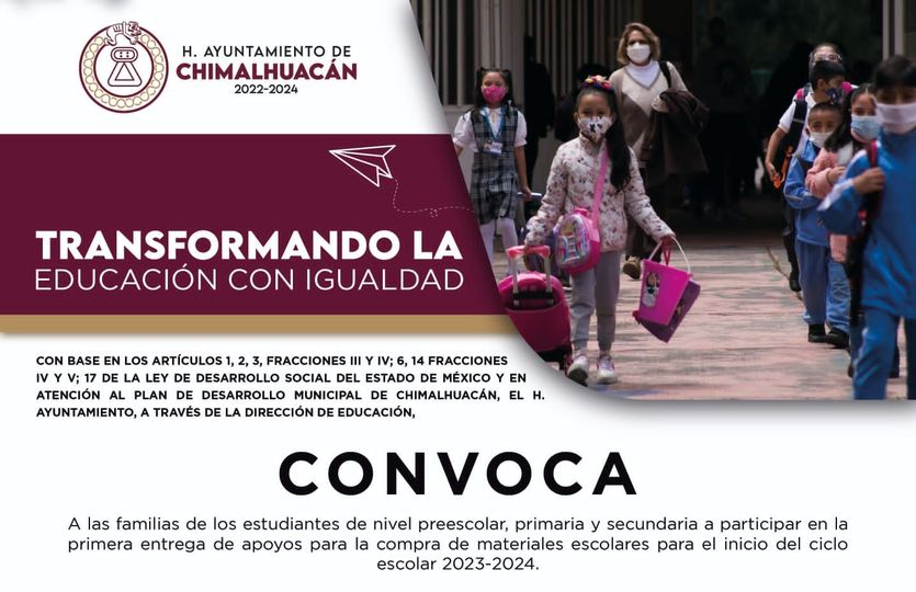 ¿Eres habitante de Chimalhuacan y tus hijos forman parte de