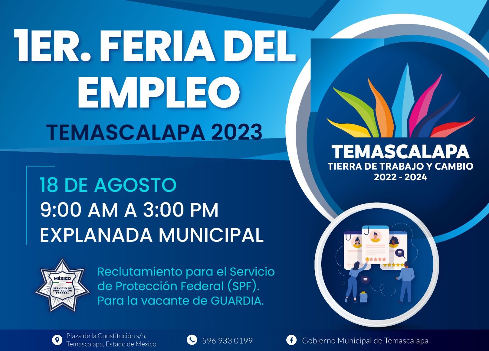 ¿Estas en busca de trabajo El proximo 18 de agosto