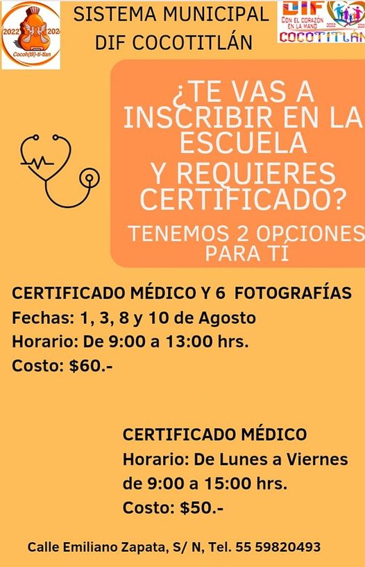 ¿Requieres certificado médico? Nosotros lo tenemos para tí en dos opciones.