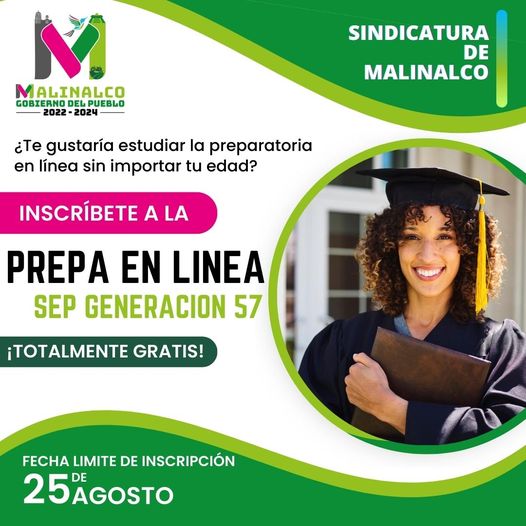 ¿Te gustaria estudiar la prepa en linea sin importar la