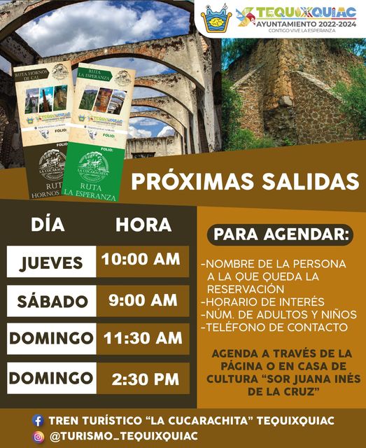 ¿YA TOMASTE TU RECORRIDO HORARIOS ESPECIALES EN ESTA SEMANA Tambien