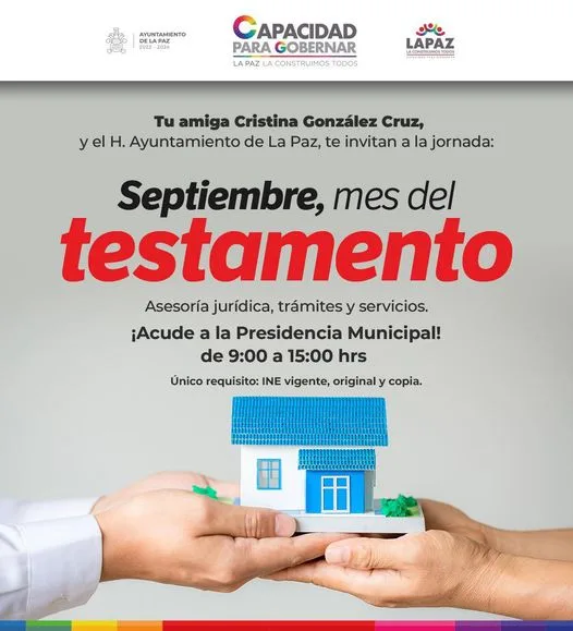 1693853366 SERVICIOS Septiembre mes del testamento Acude en la entrada jpg