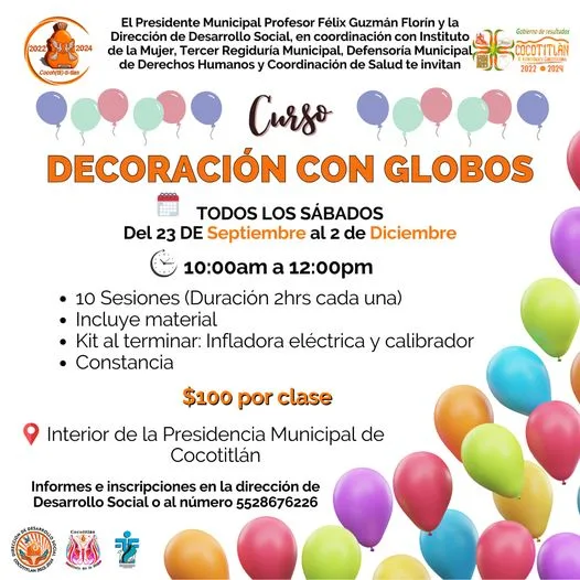 1693921752 Curso Decoracion con Globos jpg