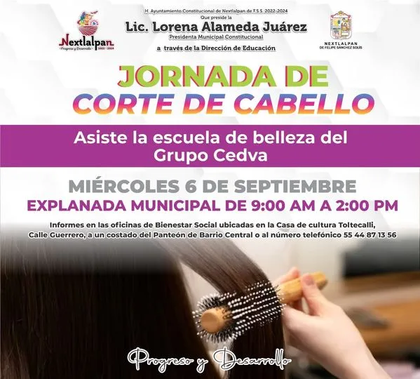 1693939626 JORNADA DE CORTES DE CABELLO Miercoles 6 de septiembre jpg