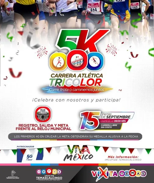 1694032514 CARRERA ATLETICA TRICOLOR 5k CORRE TROTA O CAMINA Celebremos juntos jpg