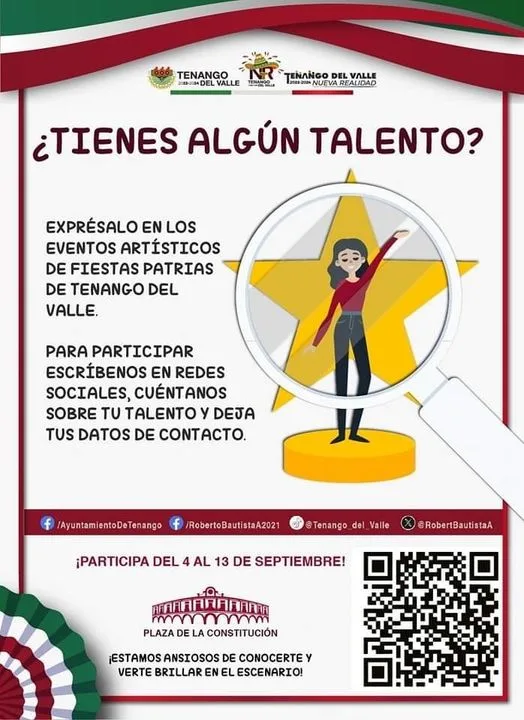 1694100186 ¡Atencion tenanguenses Si tienen algun talento ya sea cantar bailar jpg