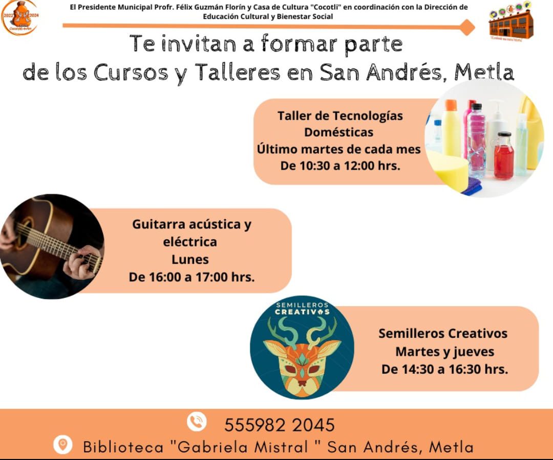 1694347721 239 Conoce los cursos y talleres que se ofrecen en las