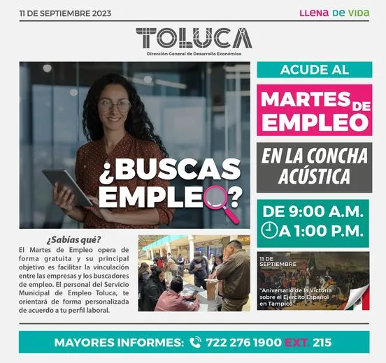 1694525352 Te invitamos a nuestro MartesDeEmpleo en donde encontraras diferentes vacante jpg