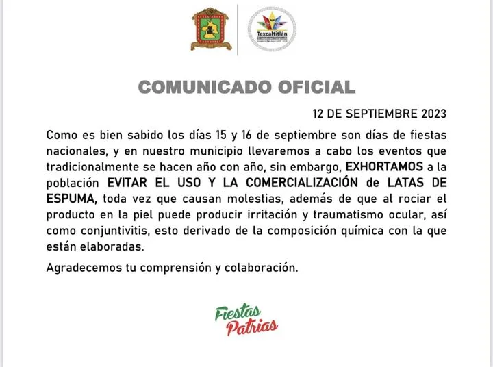 1694559198 Comunicado referente a celebracion de las fiestas patrias jpg