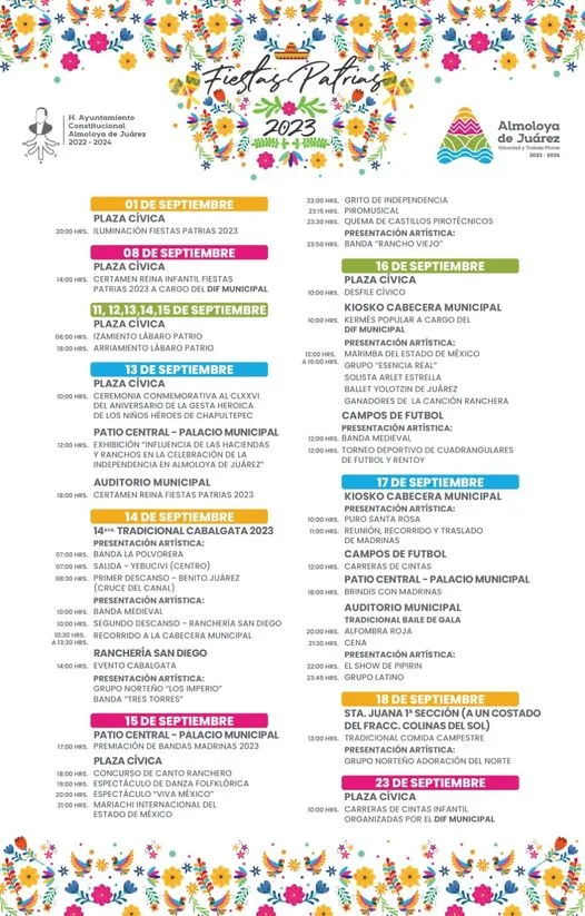 1694611411 Vecinas y vecinos les compartimos el Programa de actividades que jpg