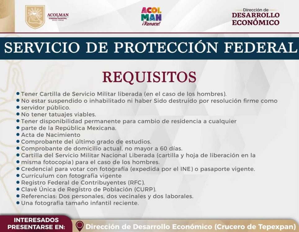 1694618717 737 Recuerda Aplica a la vacante de Guardia de Proteccion Federal