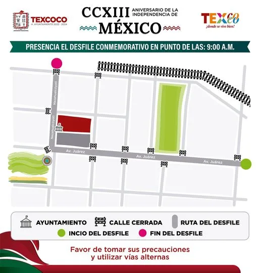 1694713032 AVISO IMPORTANTE Con motivo del desfile conmemorativo por el CCXIII jpg