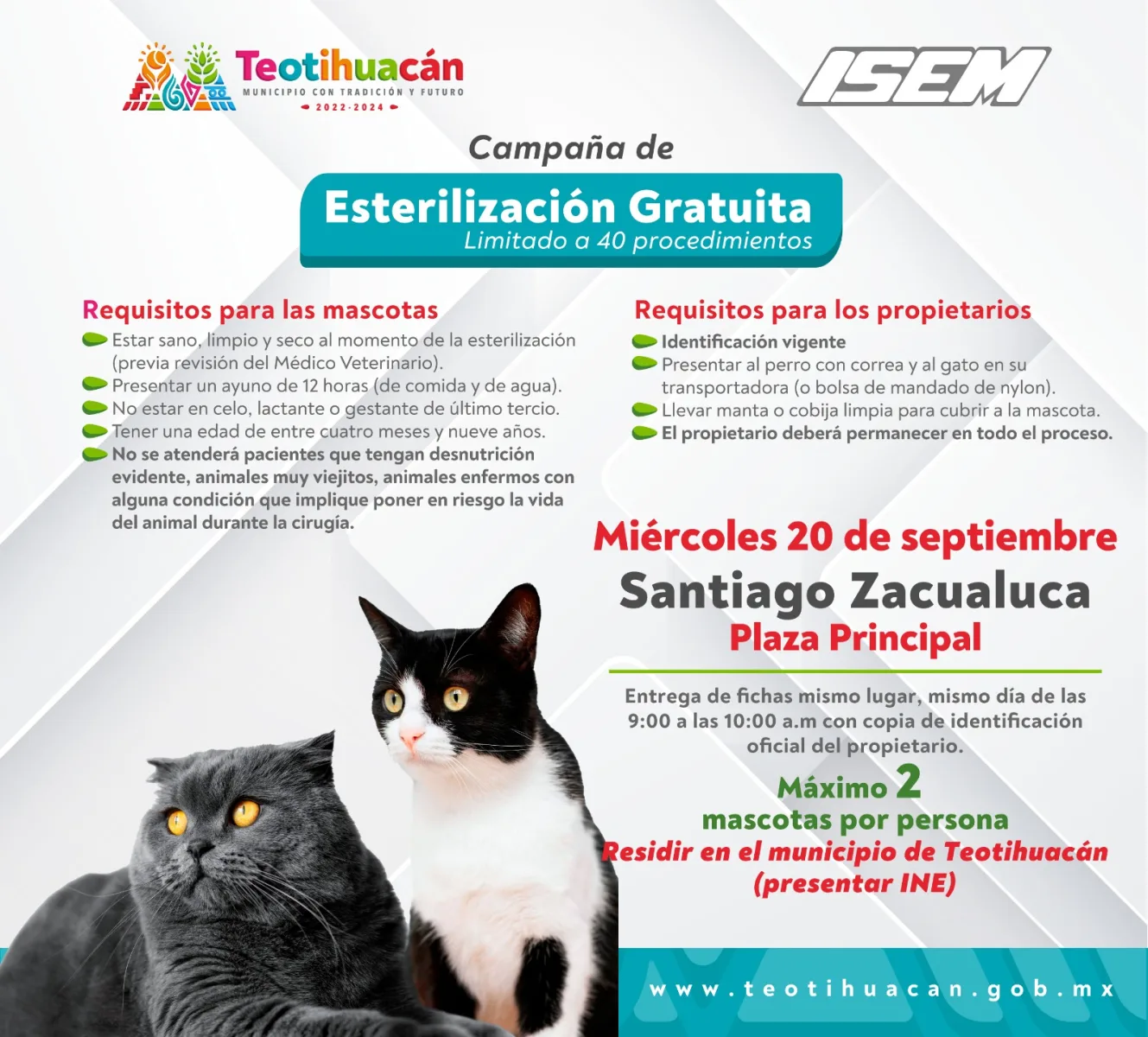 1694713152 281 Fechas para las proximas Jornadas de Esterilizacion Gratuitas