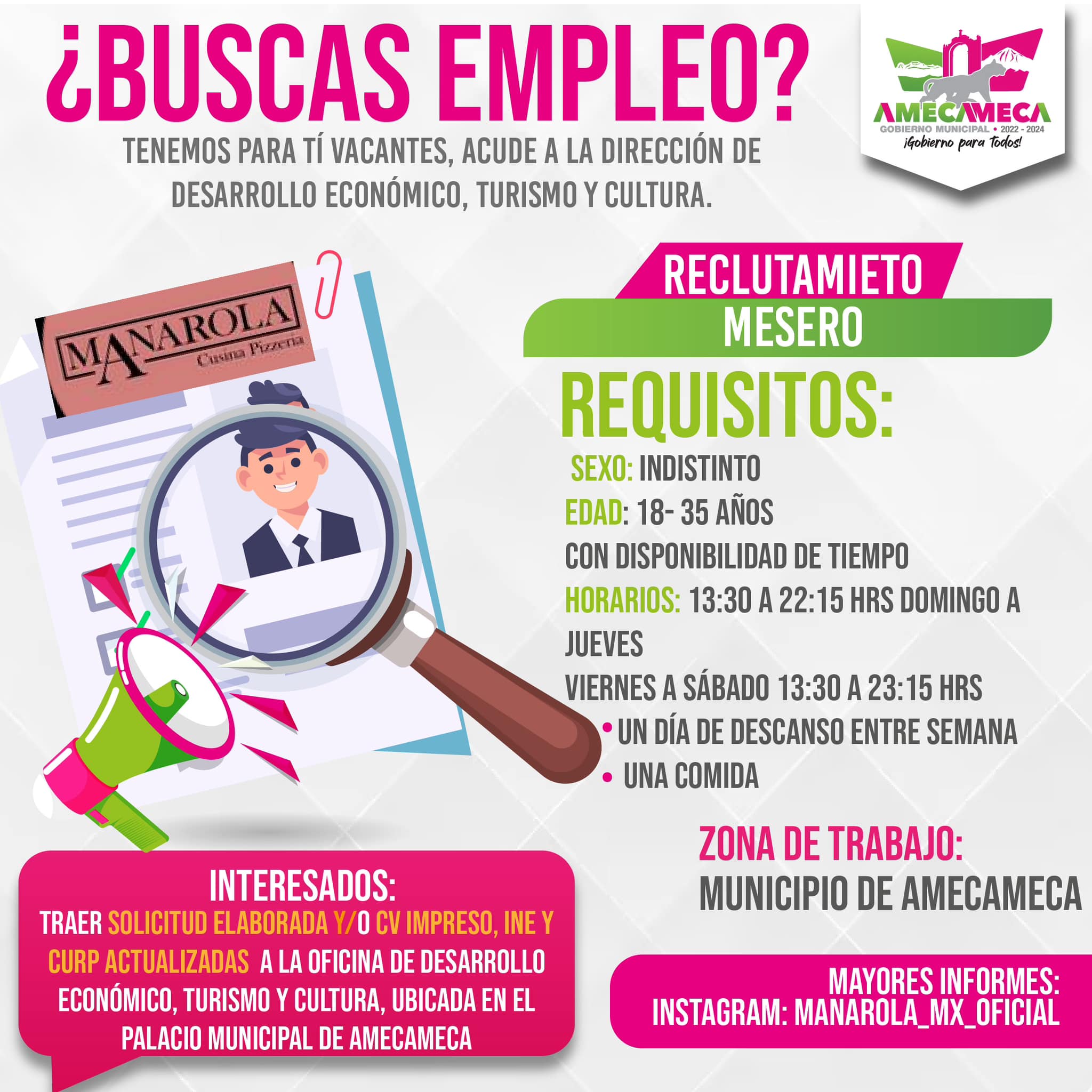 1694719576 723 ¿Estas en busca de empleo En el gobierno de Amecameca