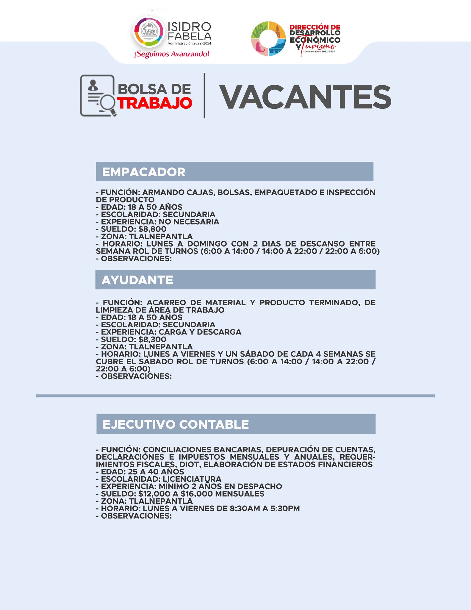 1694808633 462 𝗩𝗔𝗖𝗔𝗡𝗧𝗘𝗦 𝗗𝗘 𝗘𝗠𝗣𝗟𝗘𝗢 Si estas en busqueda de empleo