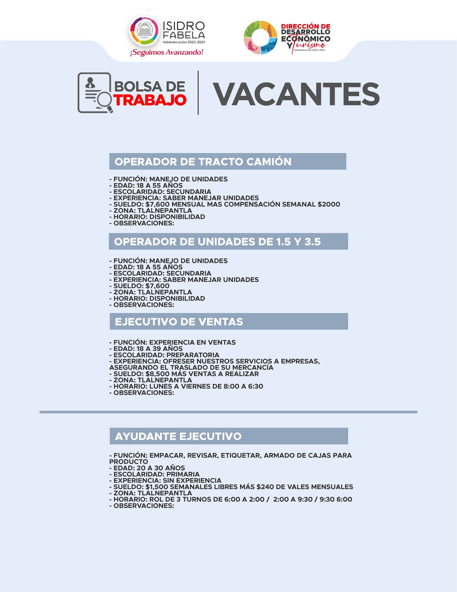 1694808638 637 𝗩𝗔𝗖𝗔𝗡𝗧𝗘𝗦 𝗗𝗘 𝗘𝗠𝗣𝗟𝗘𝗢 Si estas en busqueda de empleo