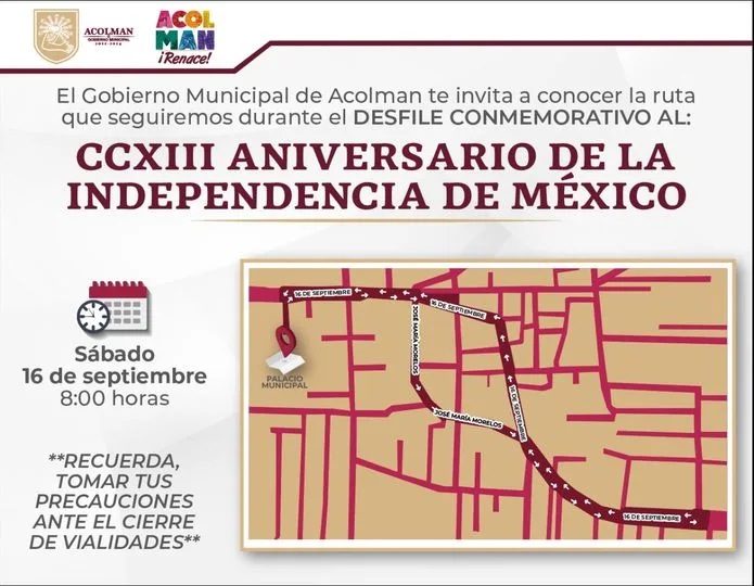 1694813434 AVISO IMPORTANTE Conoce la ruta que realizaremos para el Desfile jpg