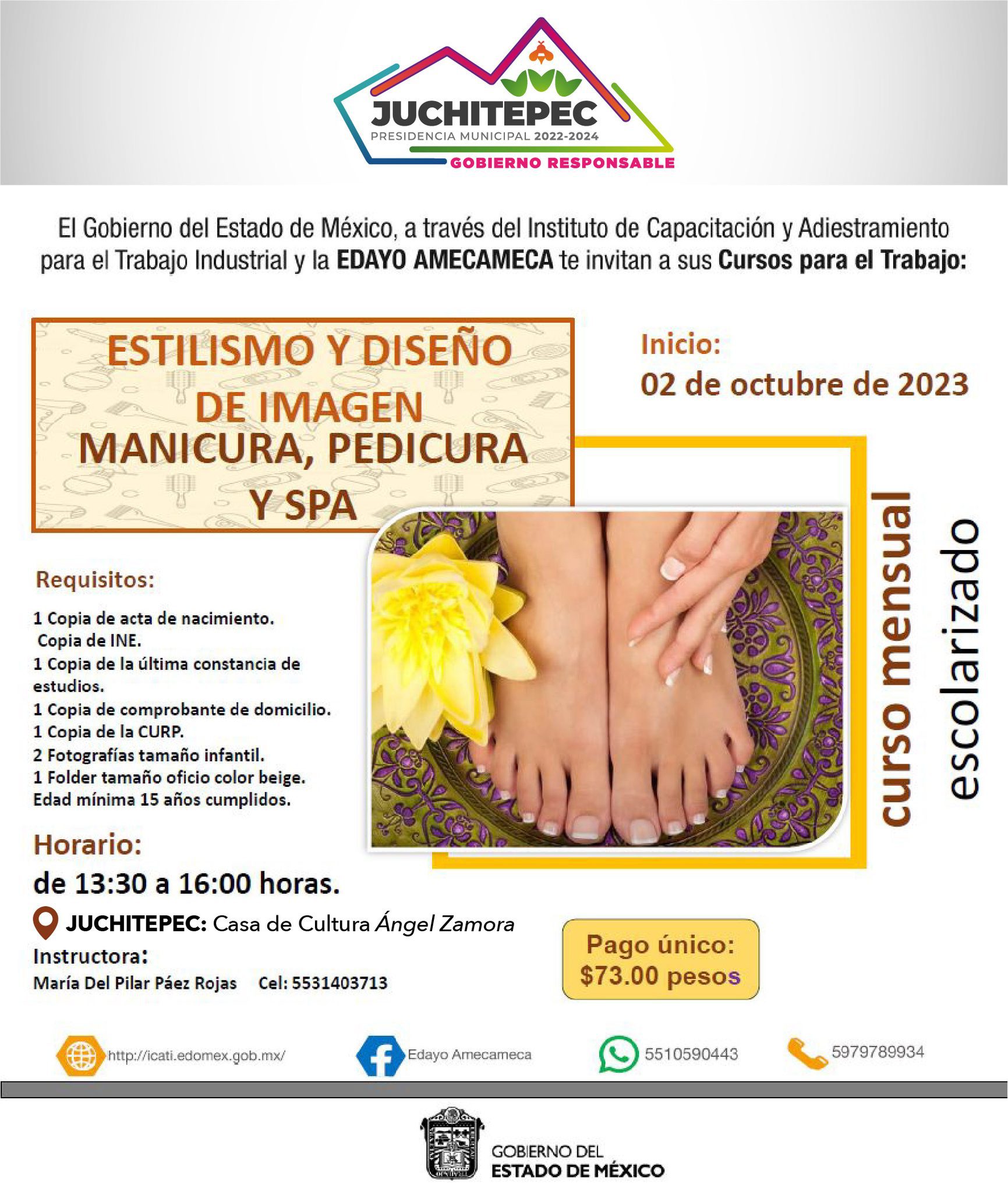 1695064590 626 CursosEdayo JUCHITEPEC INSCRIPCIONES ABIERTAS EN LA ESPECIALIDAD DE ESTILI