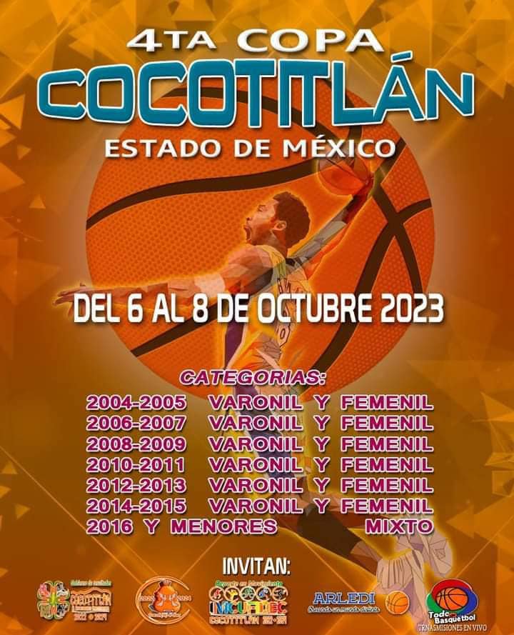 1695068521 264 4ta Copa Cocotitlan No te pierdas el evento de basquetbol