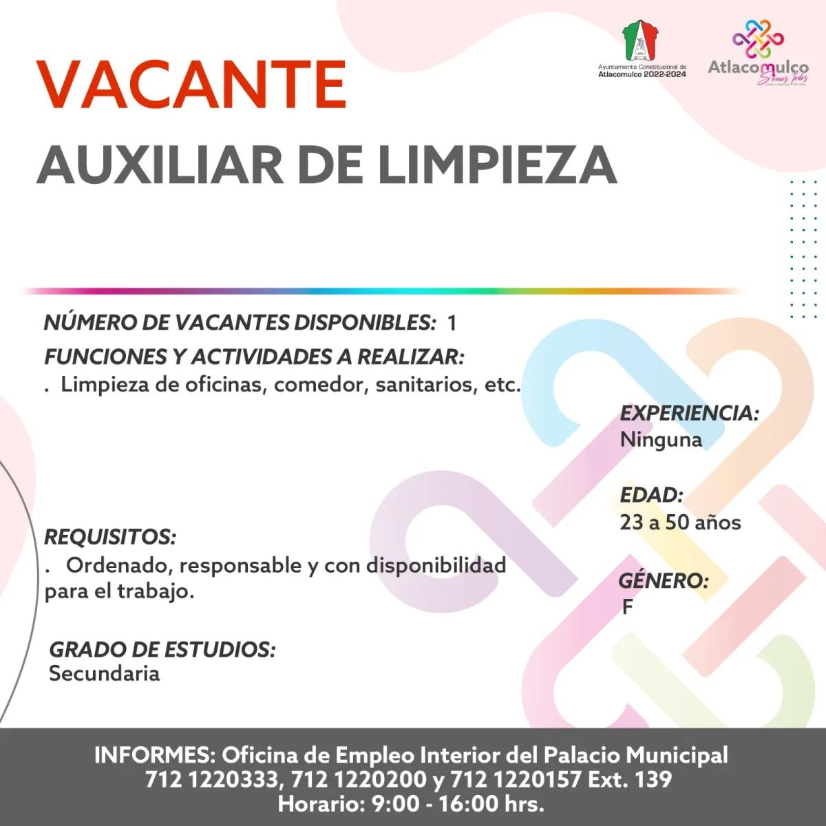 1695068843 760 ¡Te compartimos las vacantes de empleo correspondientes a esta semana