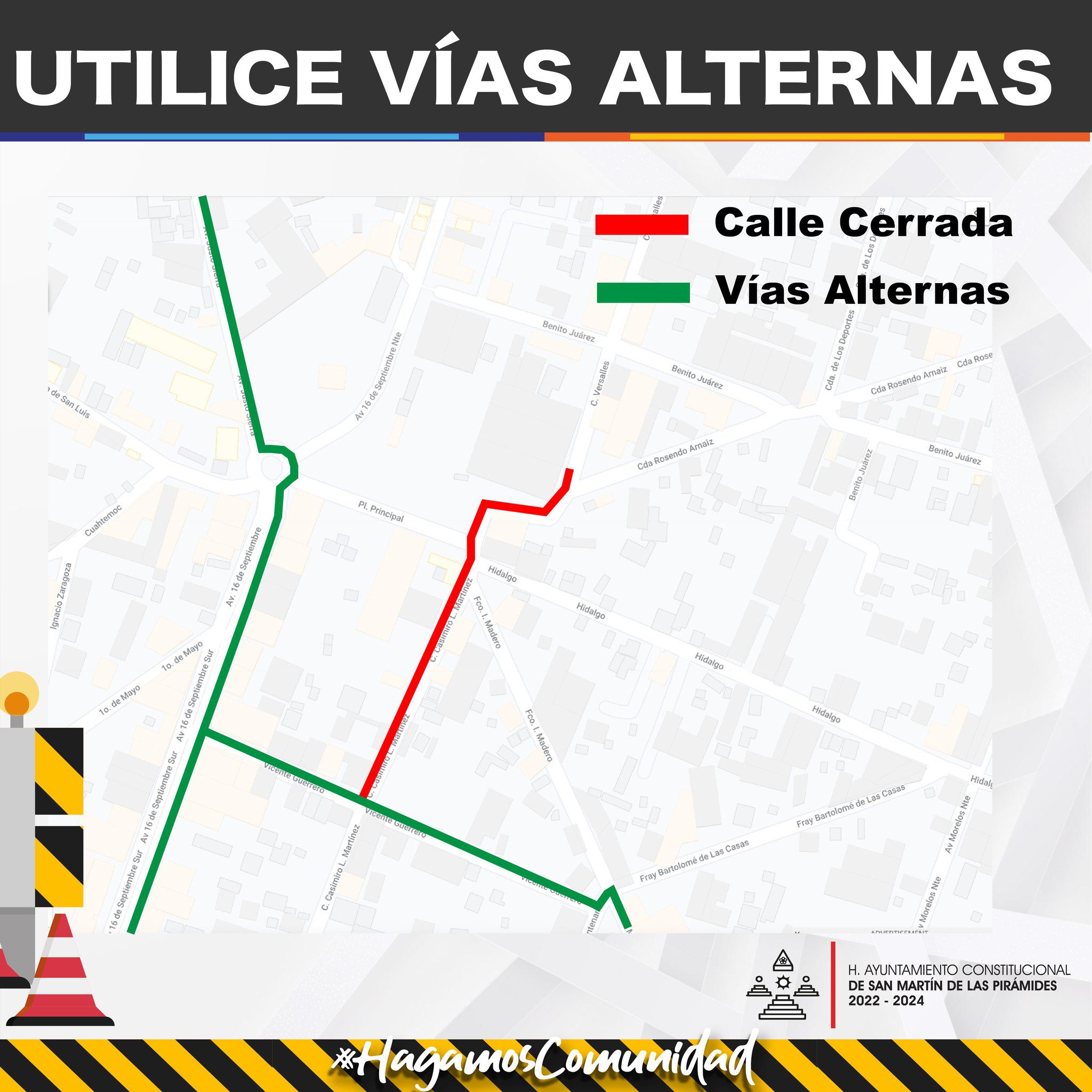 1695131351 997 AVISO IMPORTANTE INICIO DE PAVIMENTACION Manana martes 19 de Septiembre