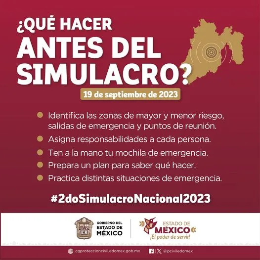 1695142717 Te compartimos algunas recomendaciones para el 2doSimulacroNacional2023 Recuerd jpg