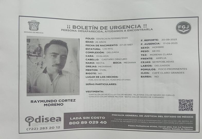 1695307281 175 Se solicita su colaboracion para localizar a esta persona ausente