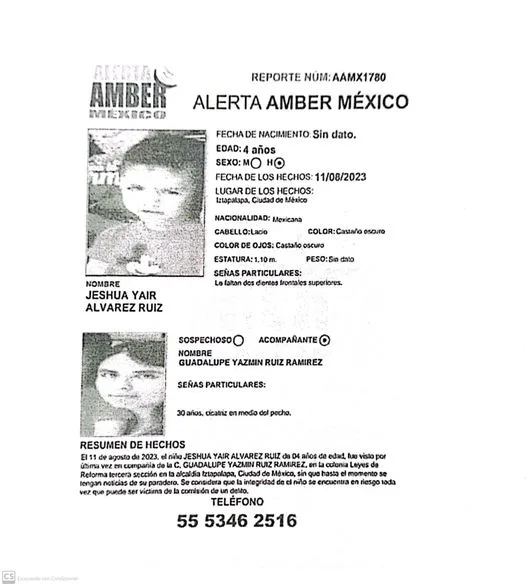 1695483734 El Sistema Municipal DIF solicita tu apoyo para difundir AlertaAmber jpg