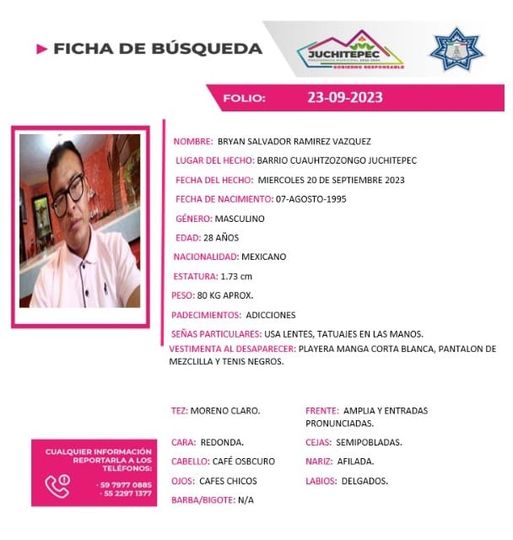 1695558796 395 FichadeBusqueda ¡Ayudanos a encontrar a esta persona desaparecida Comparte