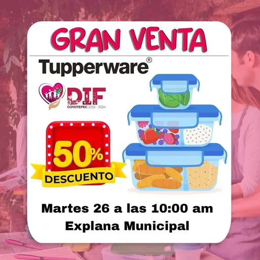 1695670650 VENTA TUPPERWARE Asiste este 26 de Septiembre y obten jpg