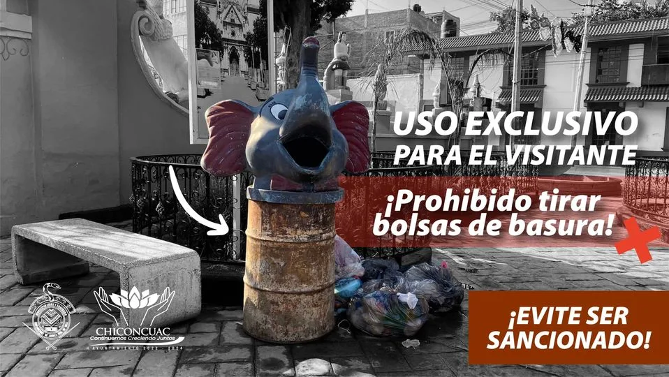 1695677709 Los botes de basura de la Explanada Municipal NO son jpg