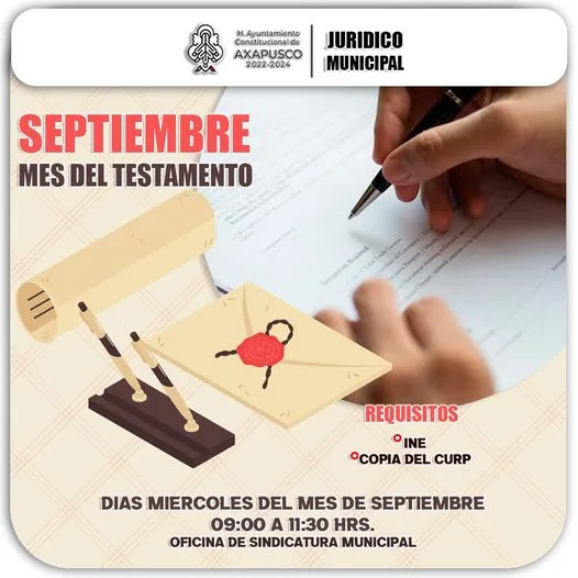 1695743185 Septiembre Mes del Testamento Los beneficios de realizar tu testamento jpg