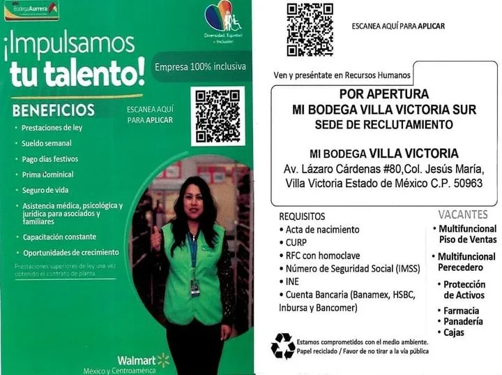 1695759275 Si estas en busca de un empleo Bodega Aurrera tiene jpg