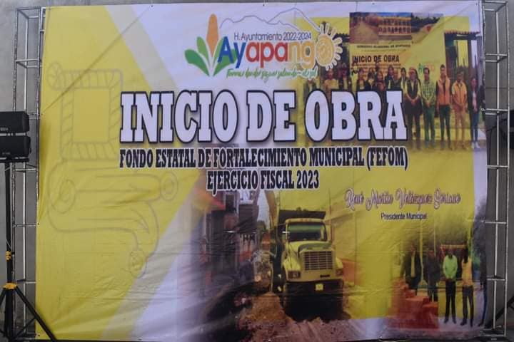 1695848271 InicioDeObra El Gobierno Municipal de Ayapango administracion 2022 2024 que pre