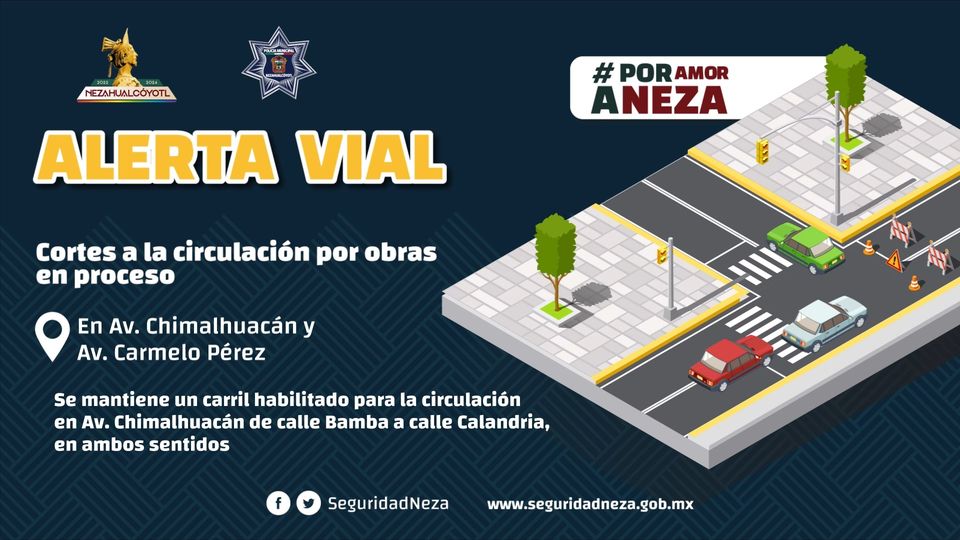 AlertaVial ¡Tome precauciones Se registraran cortes a la circulacion