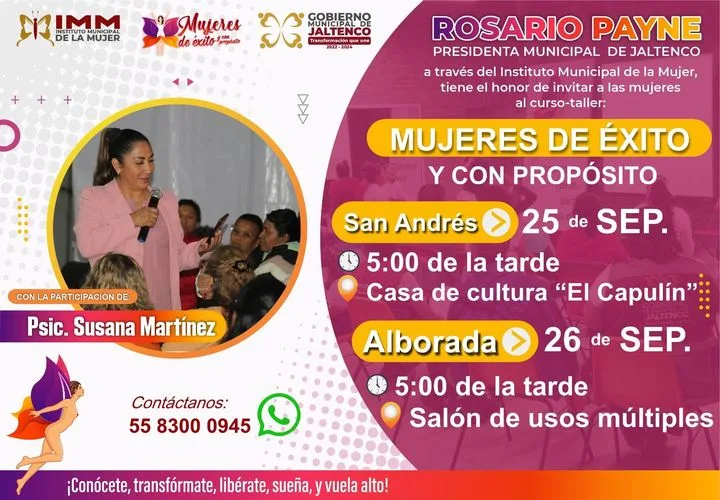 CURSO TALLER MUJERES DE EXITO Y CON PROPOSITO El Gobierno Municipal jpg