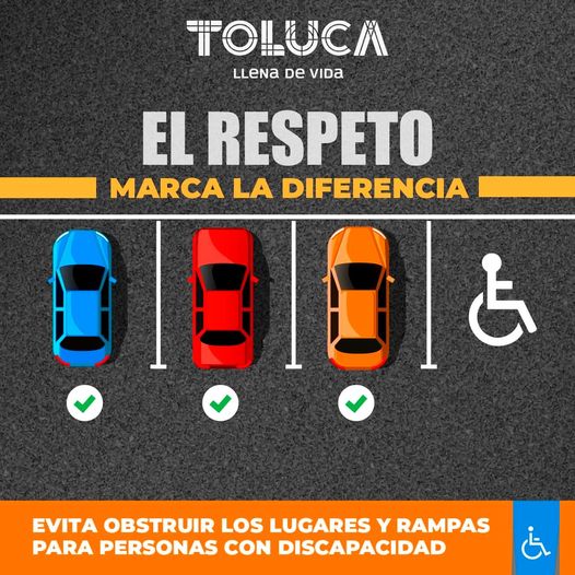 CulturaVial ¡En Toluca respetamos a las personas con discapacidad