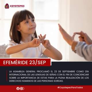 Efemeride II 𝐋𝐄𝐍𝐆𝐔𝐀 𝐃𝐄 𝐒𝐄𝐍̃𝐀𝐒 El Dia Internacional de las