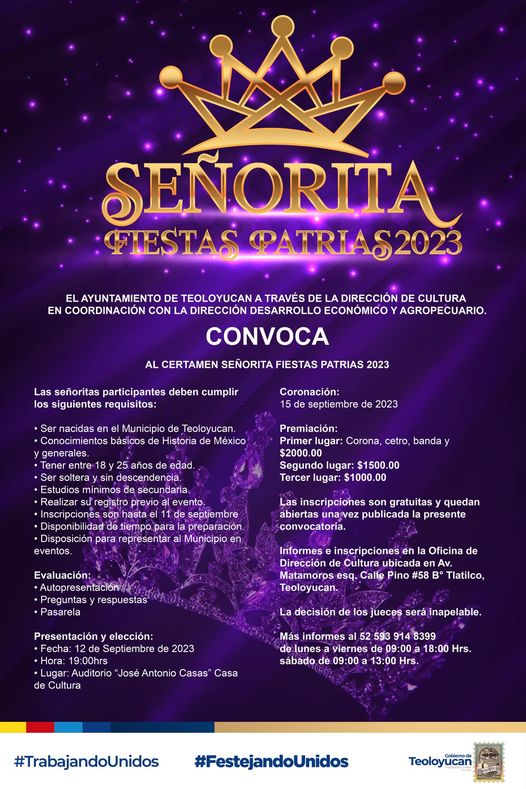 Estamos buscando a la proxima Senorita Fiestas Patrias 2023 ¡Ya