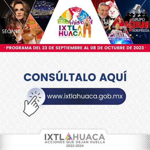 Este es el programa oficial de la Feria Ixtlahuaca 2023