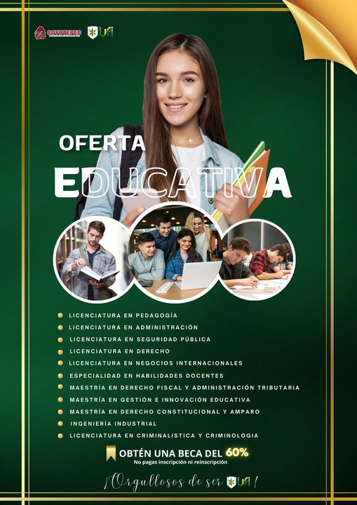 II 𝐎𝐅𝐄𝐑𝐓𝐀 𝐄𝐃𝐔𝐂𝐀𝐓𝐈𝐕𝐀 ¿Te gustaria continuar con tu crecimiento educativo