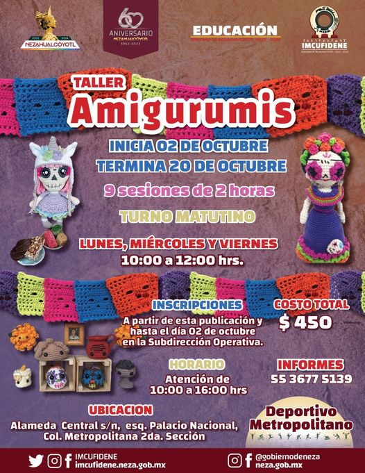 InscripcionesAbiertas ¡No te quedes fuera del Taller de Amigurumis