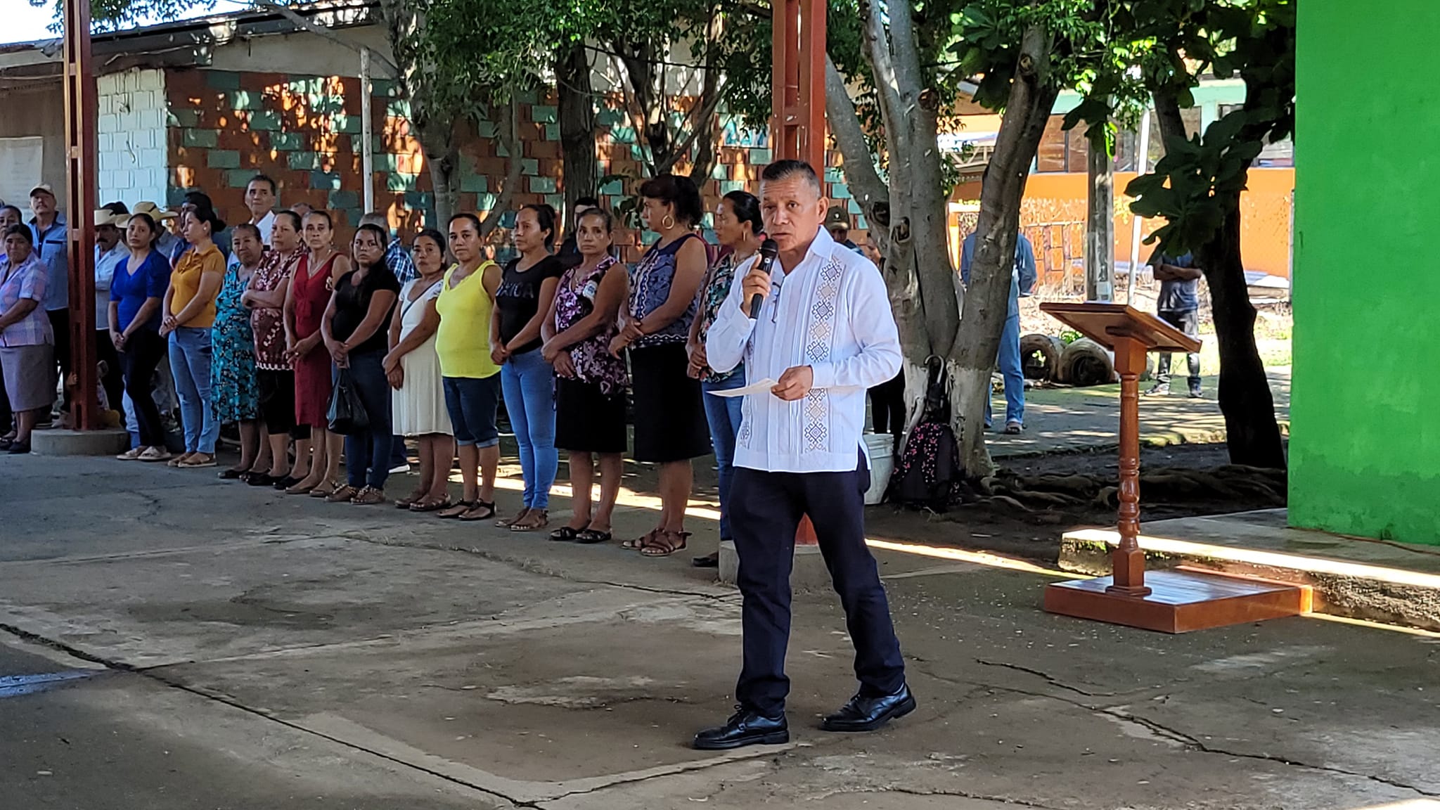 Participamos en evento civico de las escuelas preescolar primaria telesecundar