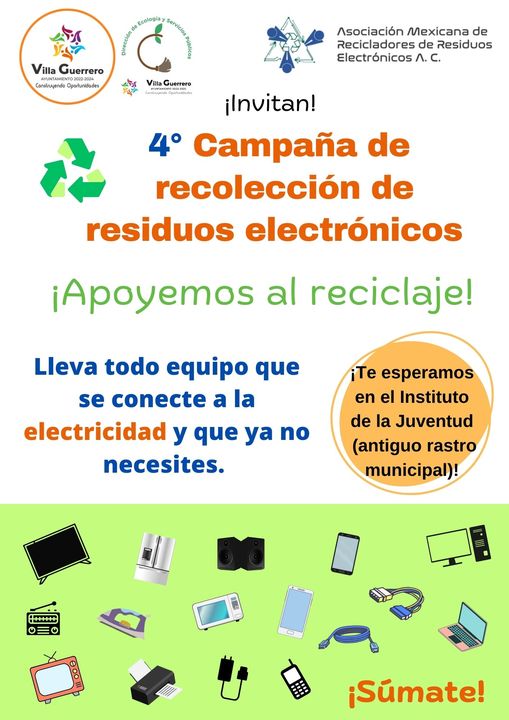 Por nuestro municipio ¡Apoyemos al reciclaje ¡Gracias por tu iniciativa