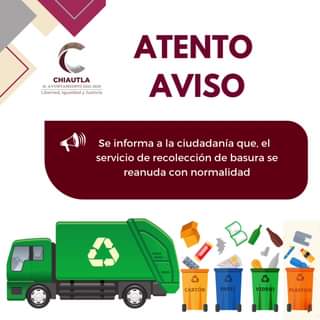 Se reanuda el servicio de recoleccion de basura