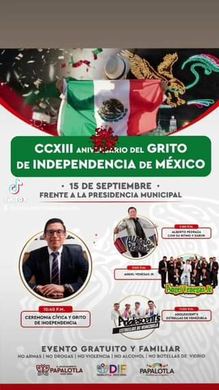 vivamexico ¡A solo un dia de reunirnos y festejar