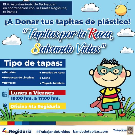 ¡A donar tus tapitas de plastico El H Ayuntamiento de