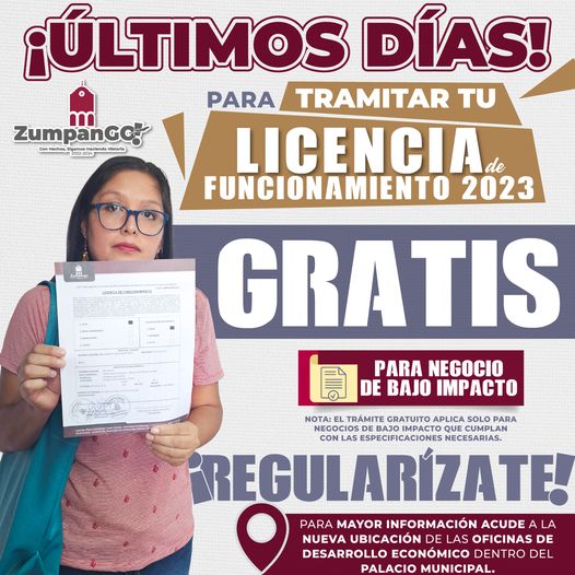 ¡APROVECHA LOS ULTIMOS DIAS Vecinas y vecinos de ZumpanGO aun