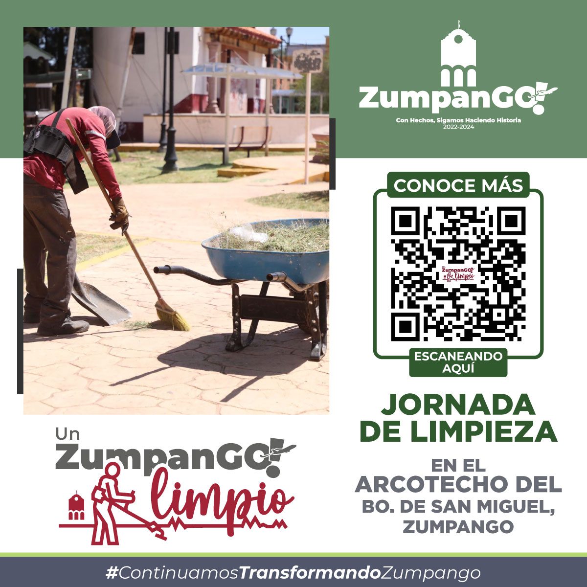 ¡Accion y compromiso por un Zumpangolimpio El equipo de Servicios